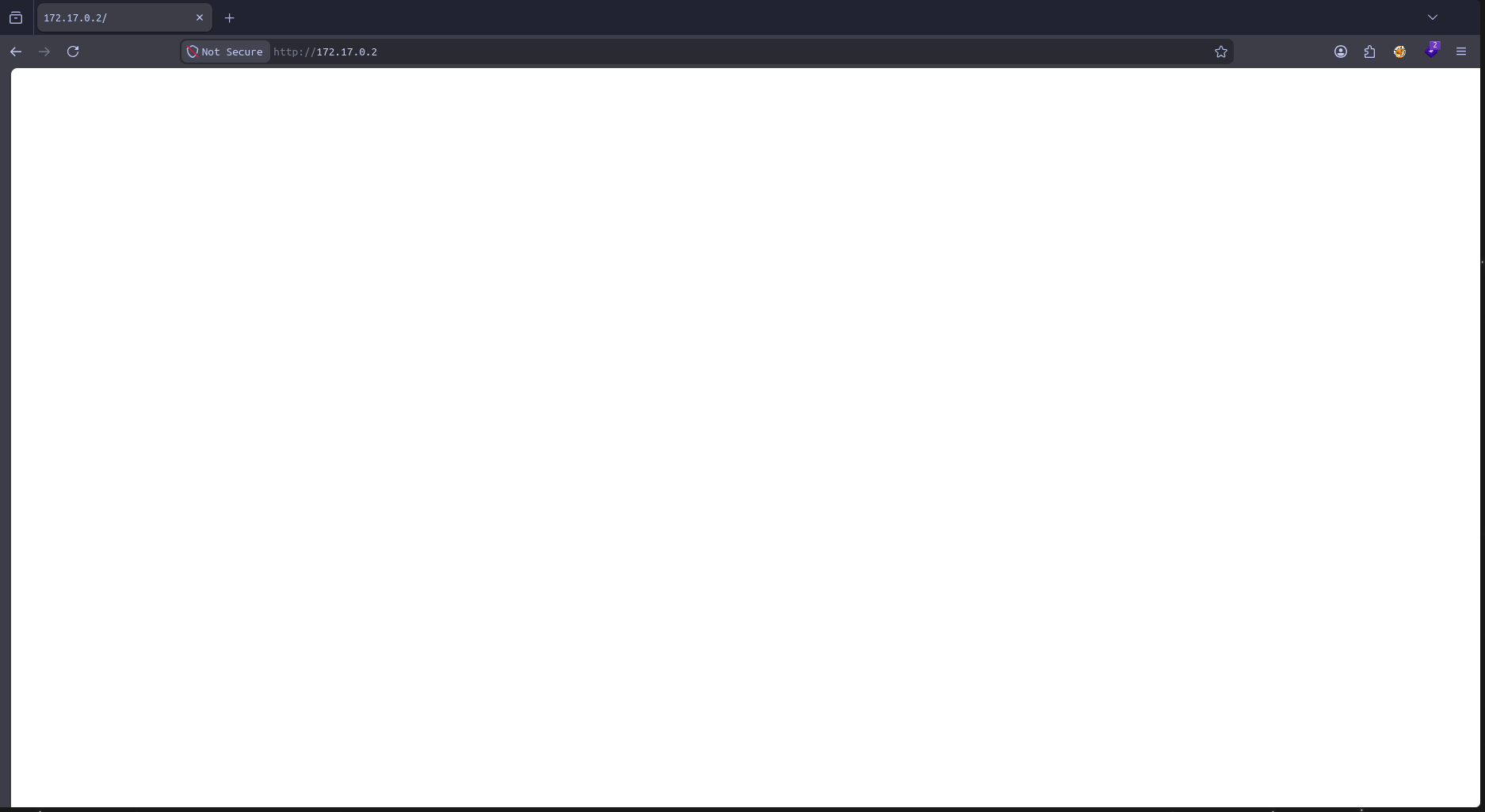 Web vacía