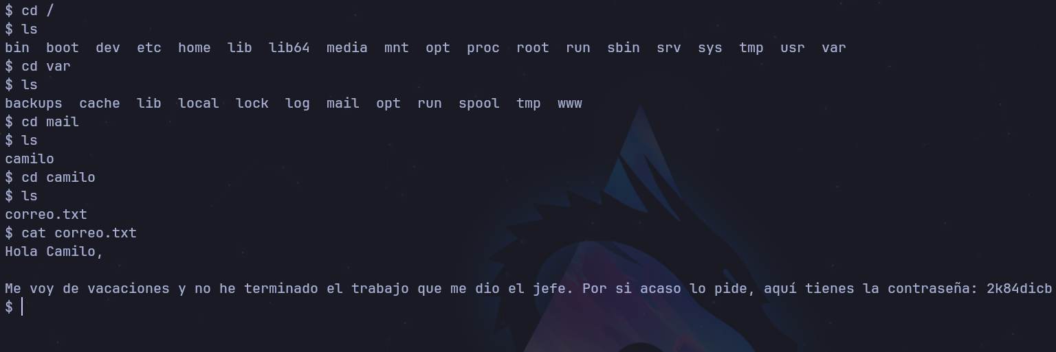 Correo en /var/mail
