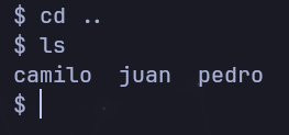 Usuarios en /home